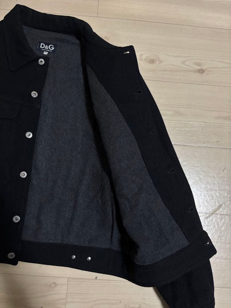 00s D&G DOLCE&GABBANA ウールトラッカージャケット