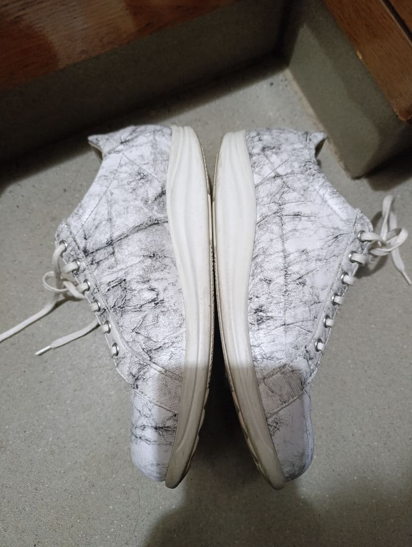 Finn Comfort ホワイトマーブル スニーカー