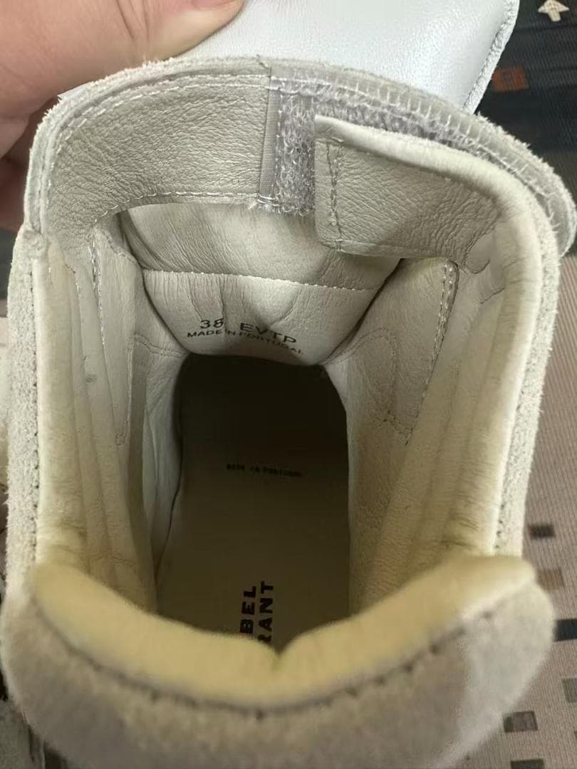 Isabel Marant ベージュ スエード ハイカットスニーカー