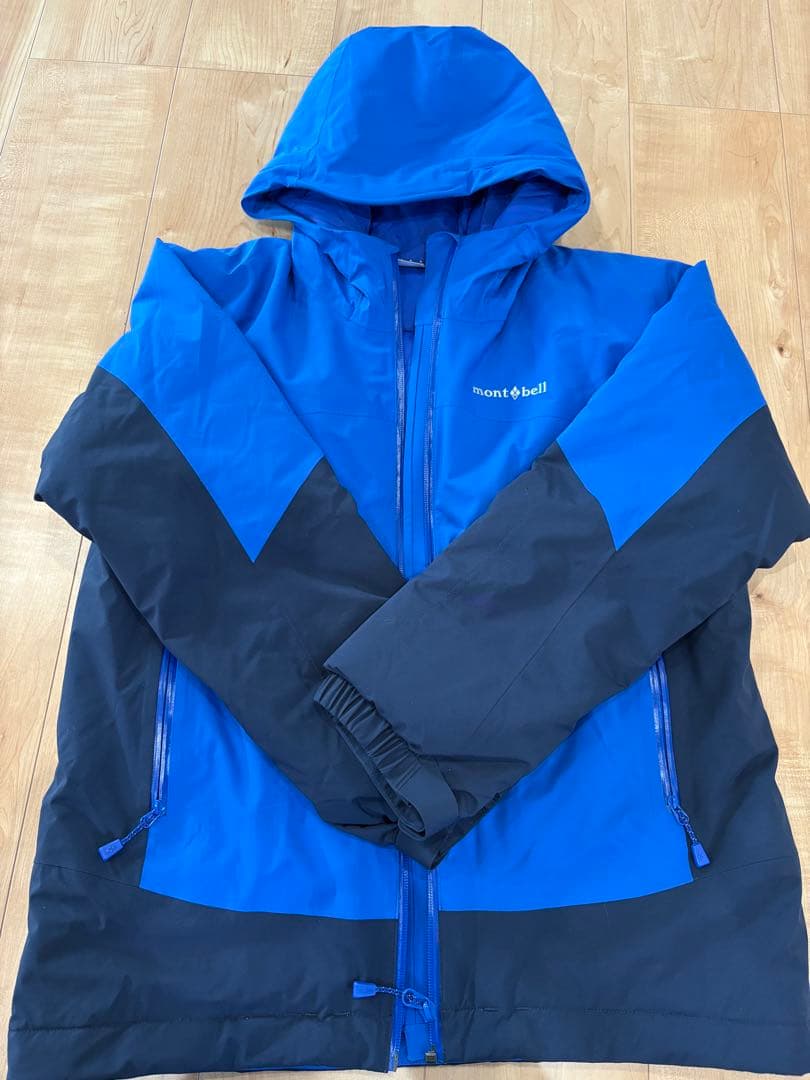 【美品】mont-bell スキーウェア 160 青黒