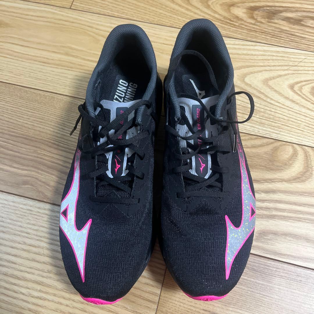 Mizuno Wave Rebellion FLASH2 ブラック/ピンク