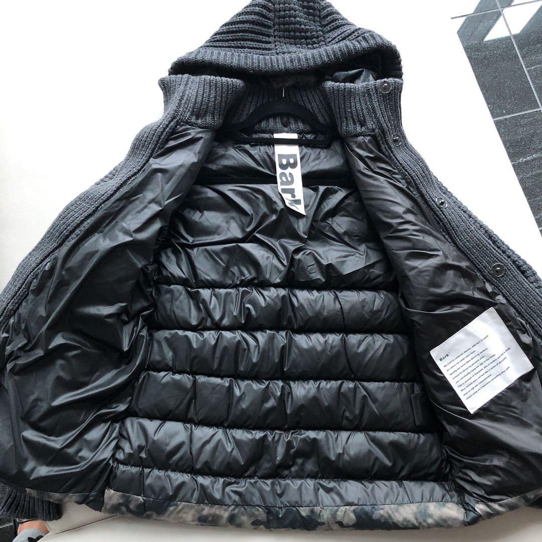 Bark バーク ダッフルコート ニット　カモフラ