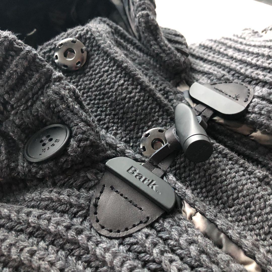 Bark バーク ダッフルコート ニット　カモフラ