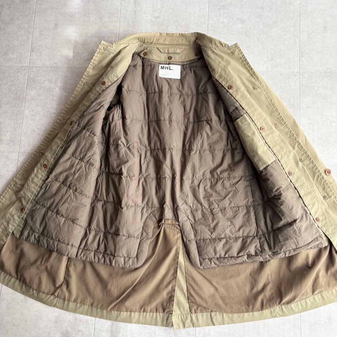 MHL. ダウンライナー付き ステンカラーコート ベージュ Ⅰ