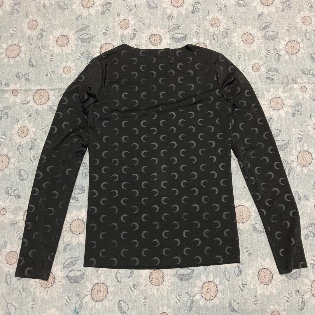 MARINE SERRE 月模様 長袖トップス black