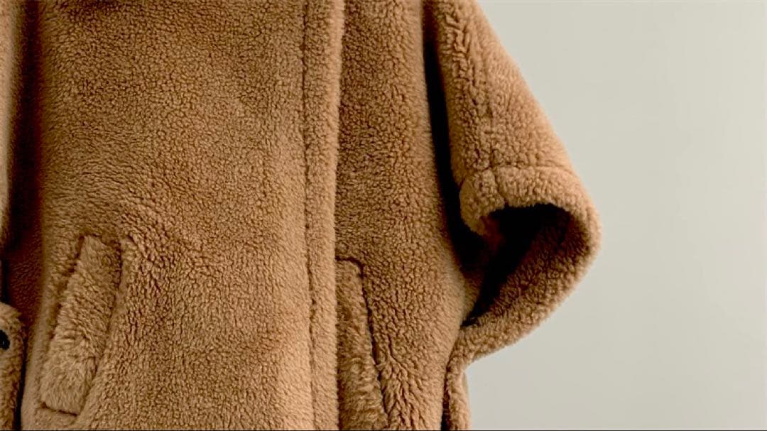 【週末限定22000円→20000円】テディ ポンチョ　MaxMaraお好きな方