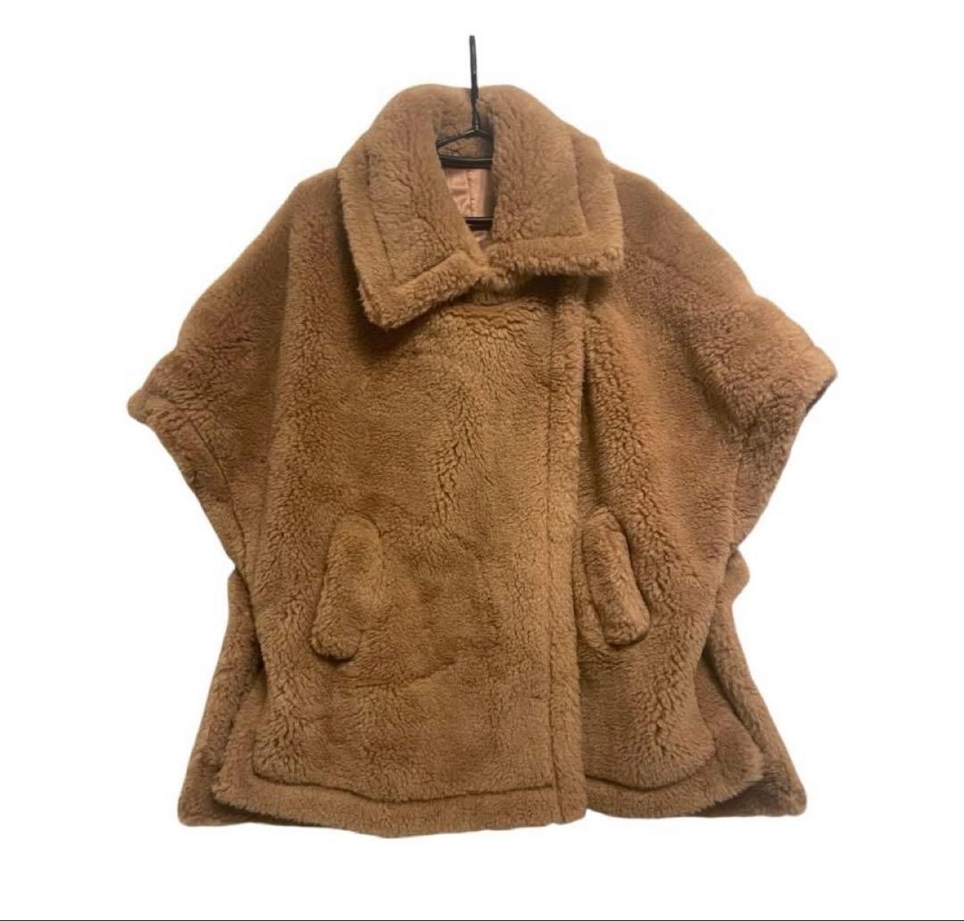【週末限定22000円→20000円】テディ ポンチョ　MaxMaraお好きな方