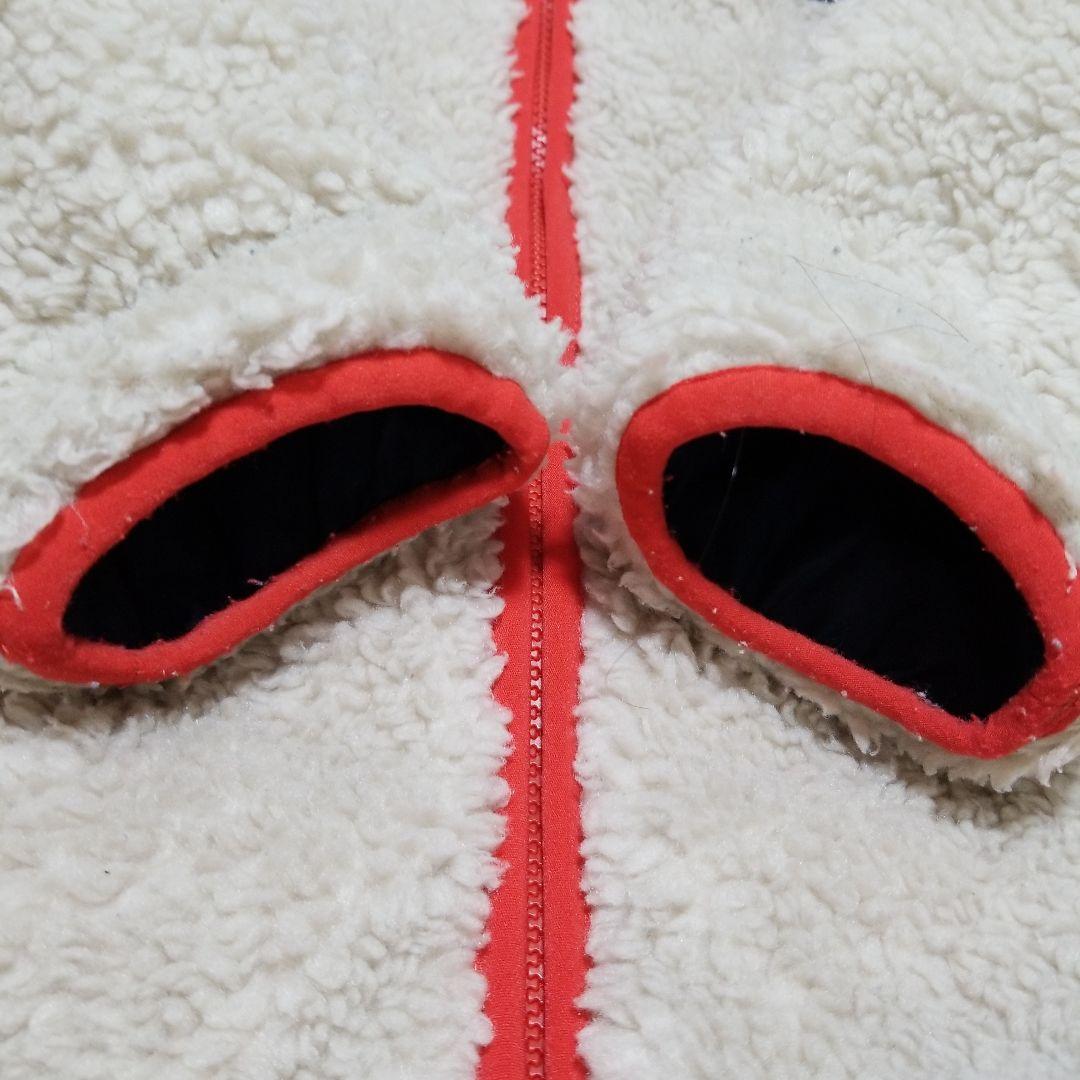 5T　パタゴニア　リバーシブル　フリース　ボア　ジャケット　ネイビー