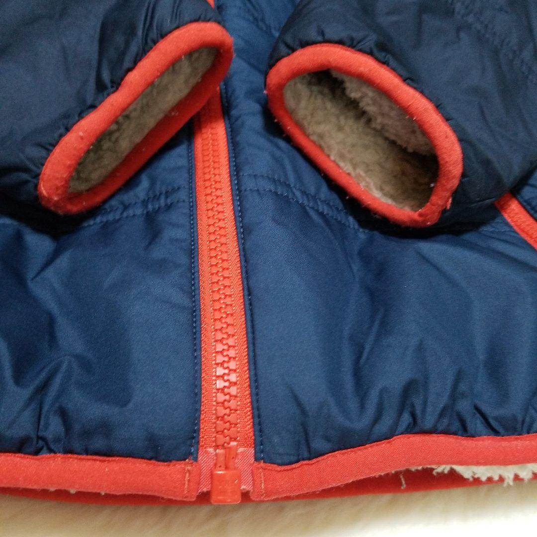 5T　パタゴニア　リバーシブル　フリース　ボア　ジャケット　ネイビー