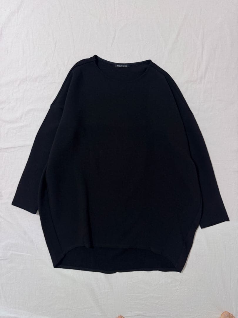 mizuiro ind ジョーゼット ボートネック コクーンプルオーバー