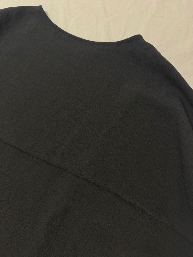 mizuiro ind ジョーゼット ボートネック コクーンプルオーバー