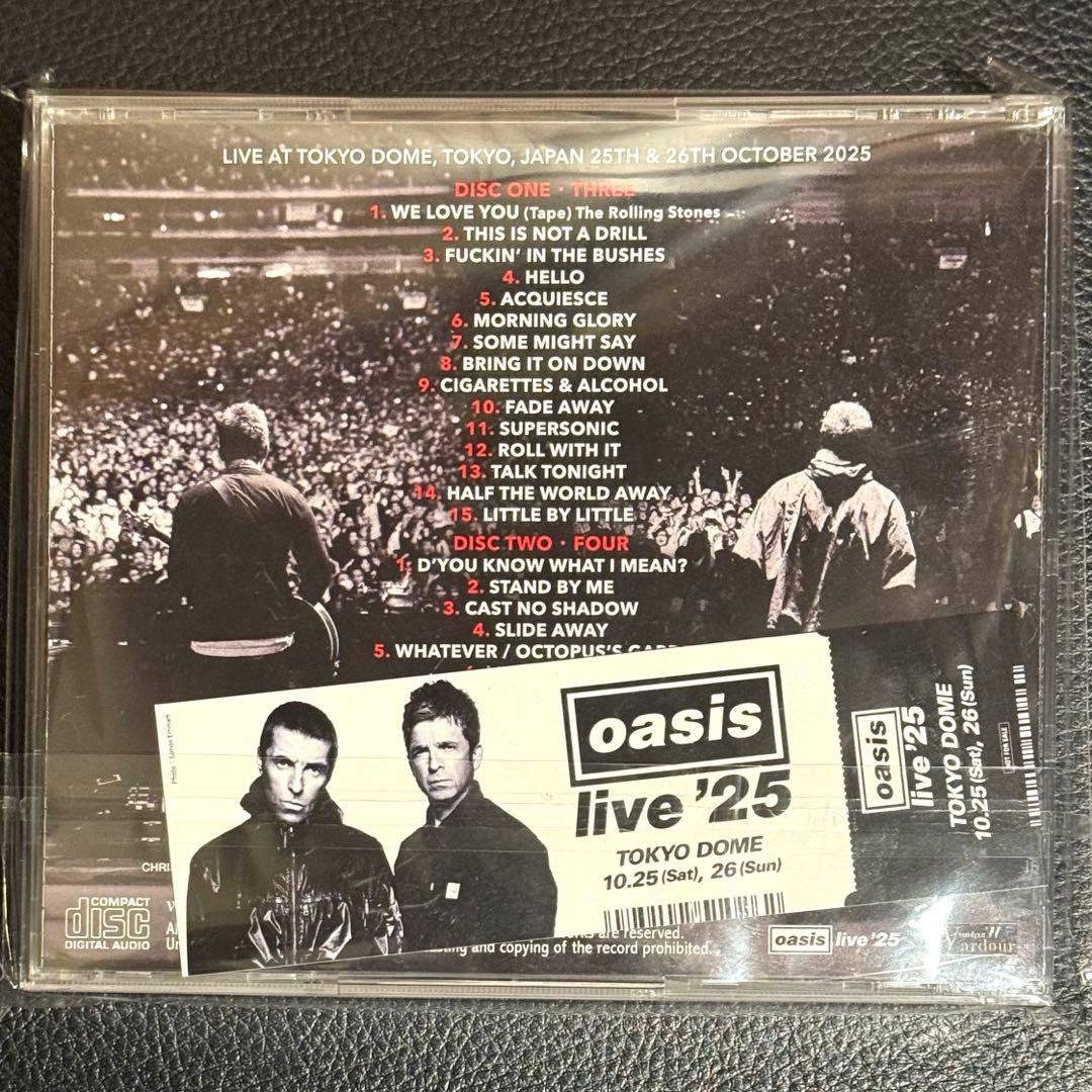 Oasis 東京ドーム 2025 完全版 DVD&チケット付き完品