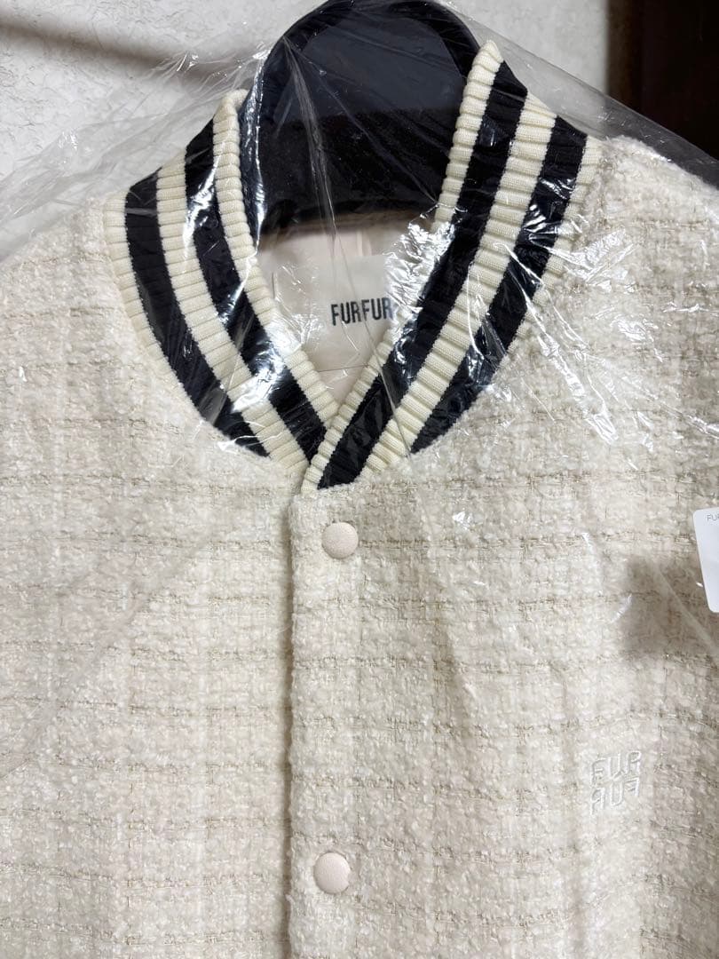 最終値下げ！未使用品 furfur ツイードスタジャン タグ付き
