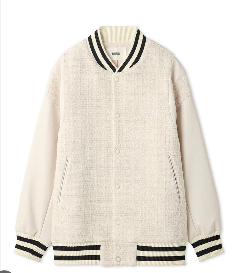 最終値下げ！未使用品 furfur ツイードスタジャン タグ付き