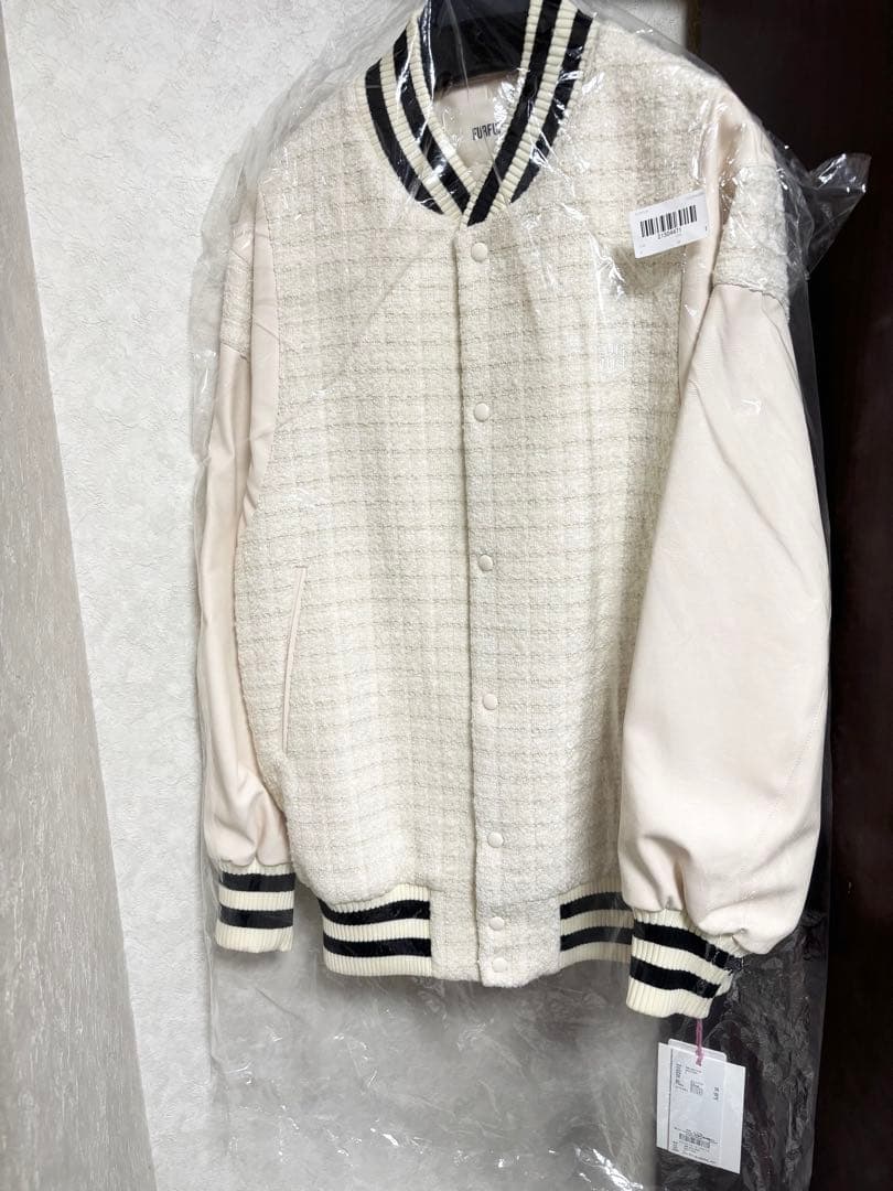 最終値下げ！未使用品 furfur ツイードスタジャン タグ付き