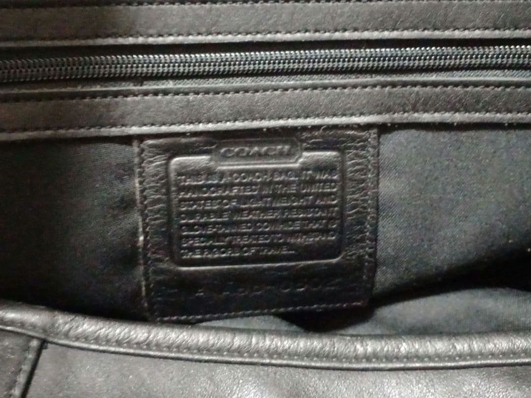 COACH オールドコーチ 黒 レザー ボストンバッグ