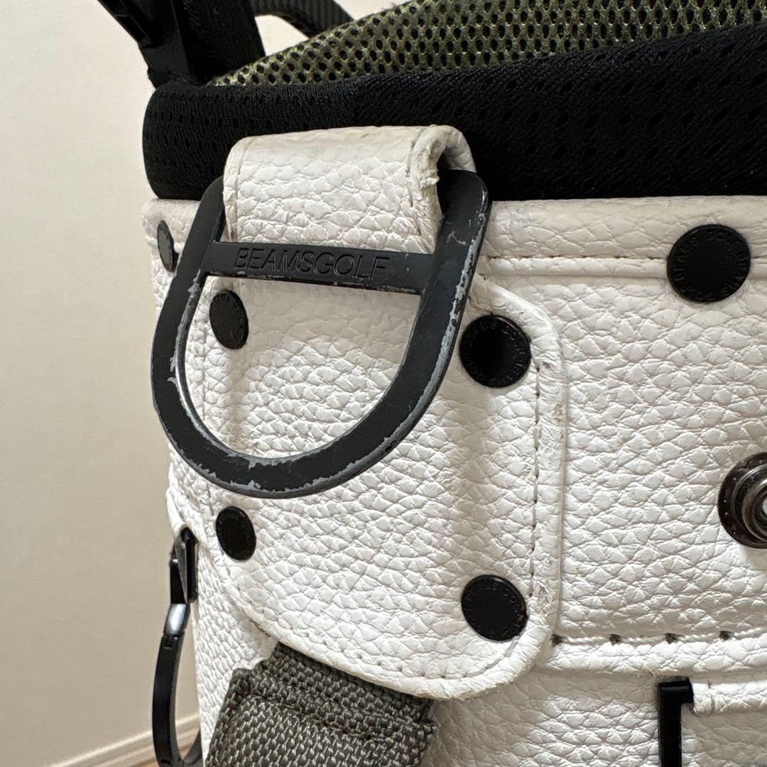 BEAMS GOLF バイカラー　エイトハーフ　キャディバッグ　自立式