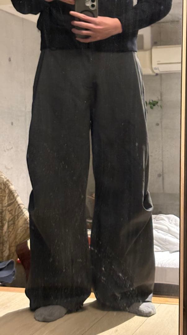 〖着画あり〗3D Draped Cut Trousers