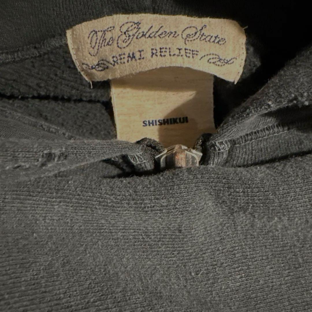 shishikui ZIPAR ブラックパーカー