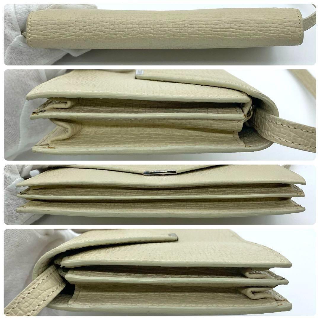 LOEWE ロエベ 長財布 ショルダーウォレット レザー 本革 アイボリー