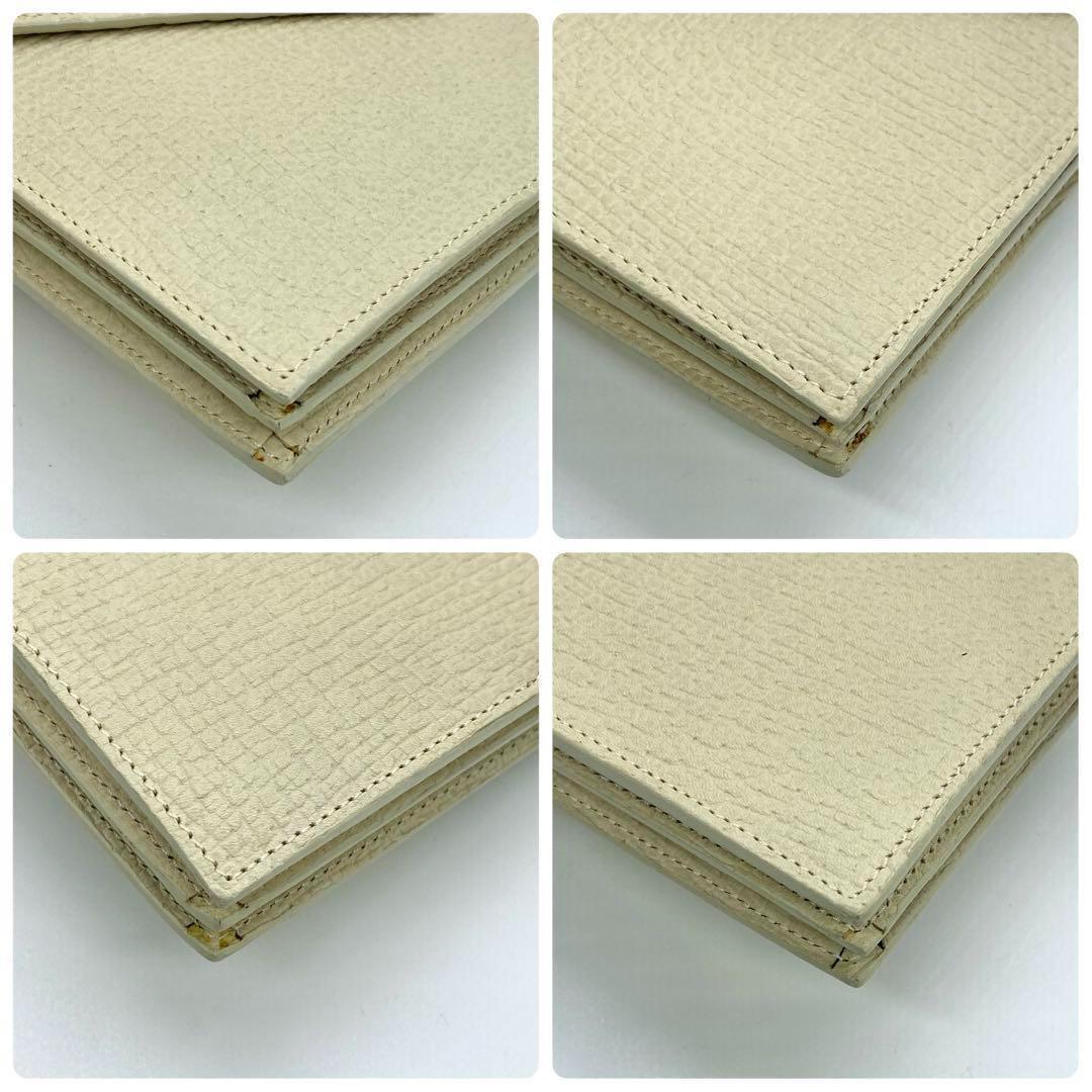 LOEWE ロエベ 長財布 ショルダーウォレット レザー 本革 アイボリー