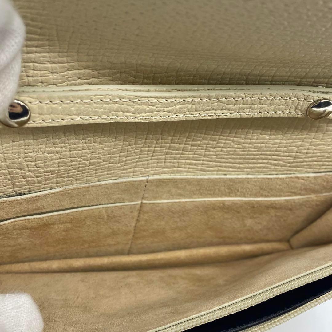 LOEWE ロエベ 長財布 ショルダーウォレット レザー 本革 アイボリー