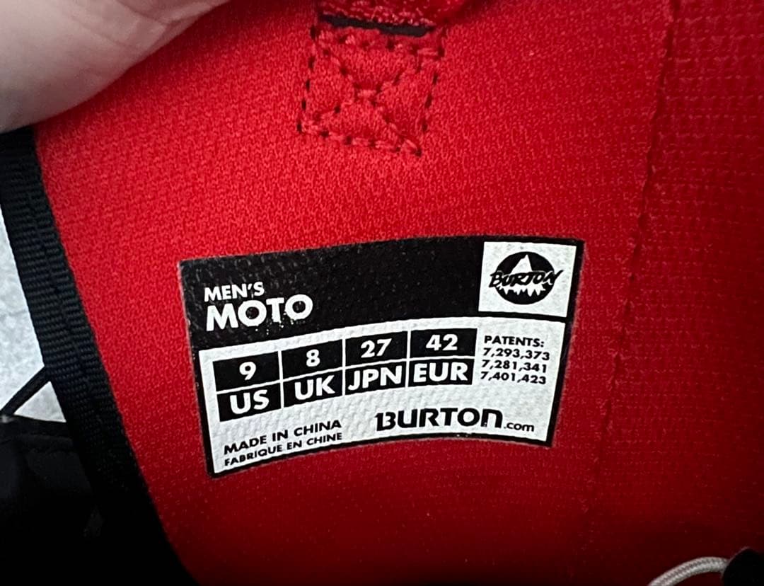 Burton スノーボードブーツ ブラック/レッド