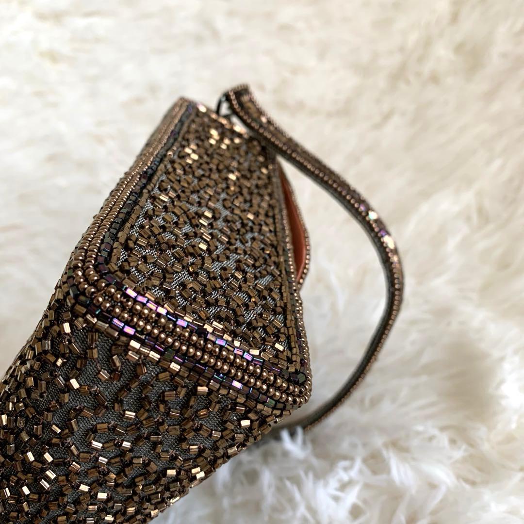 美品❣️Lumy はしもとhashimoto ビーズ バッグ 皇室御用達