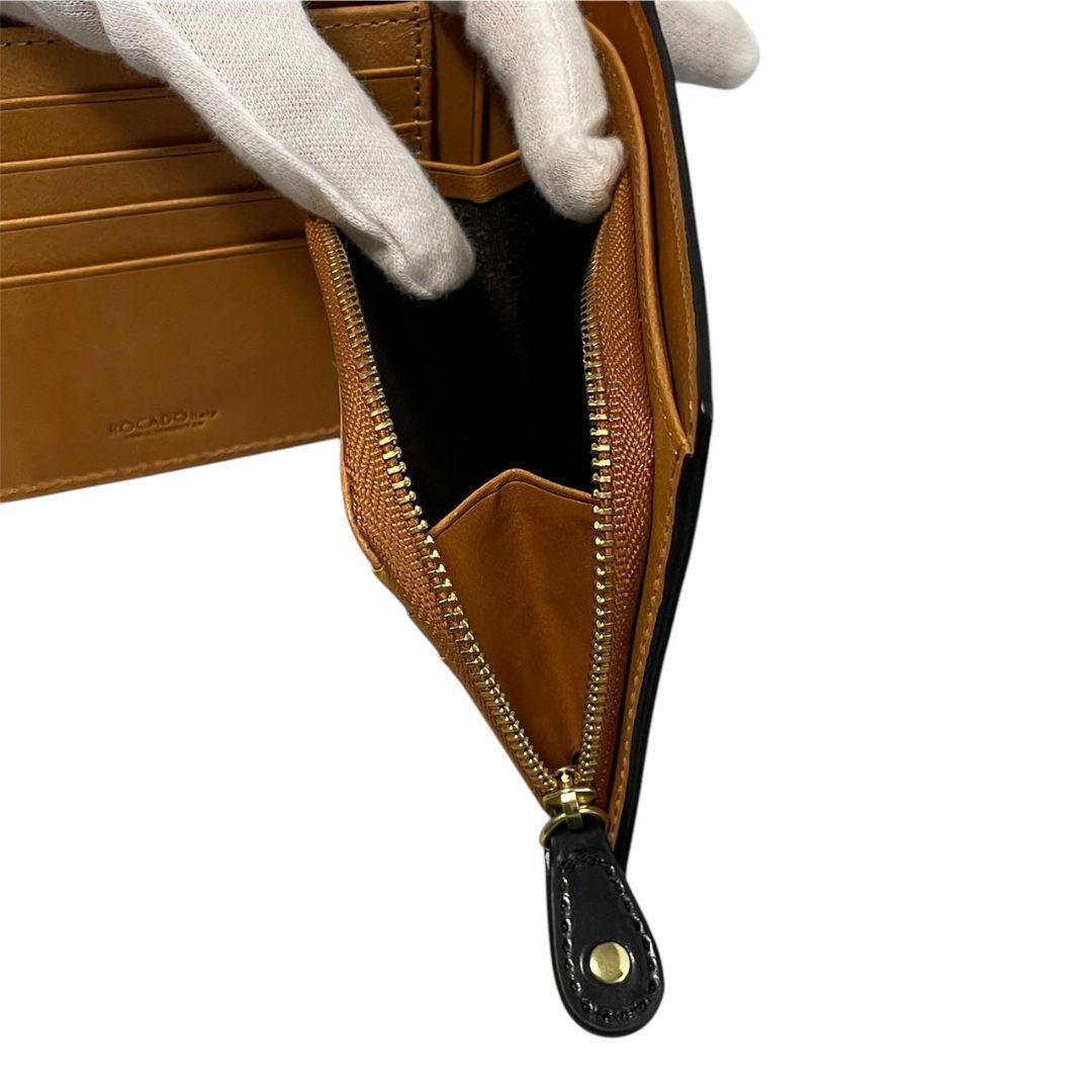 【新品】ROCADO ロカド シェルコードバン 二つ折り財布 馬革 ブラック