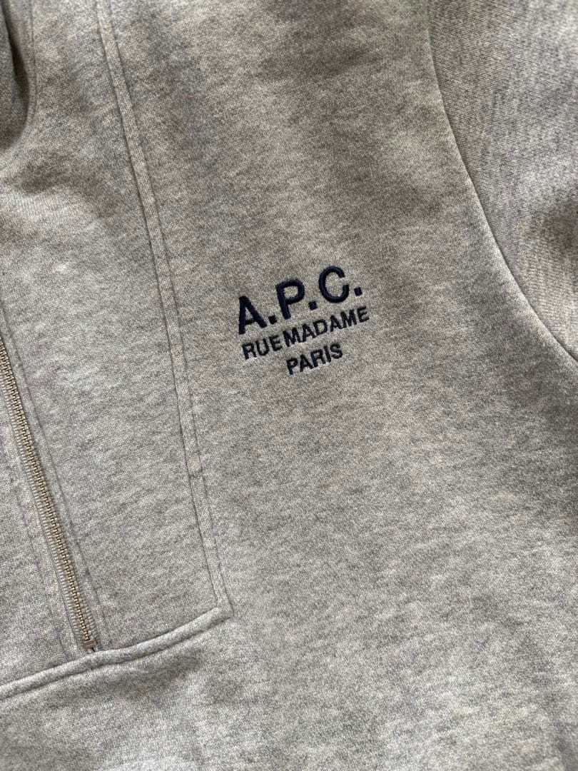 A.P.C. × フリークスストア ハーフジップ スウェット グレー S