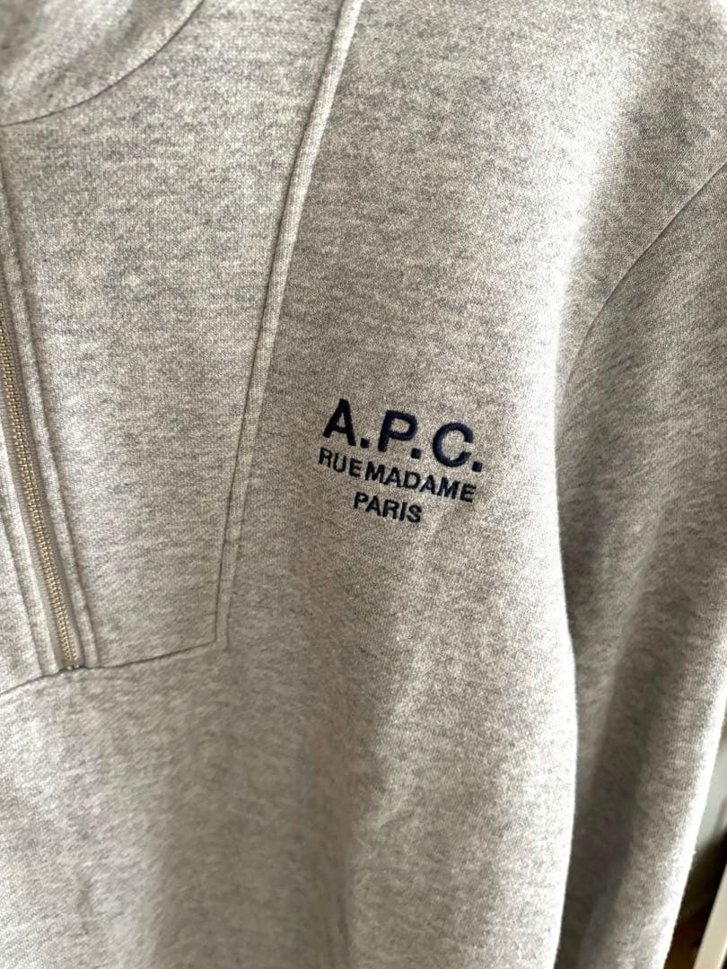 A.P.C. × フリークスストア ハーフジップ スウェット グレー S