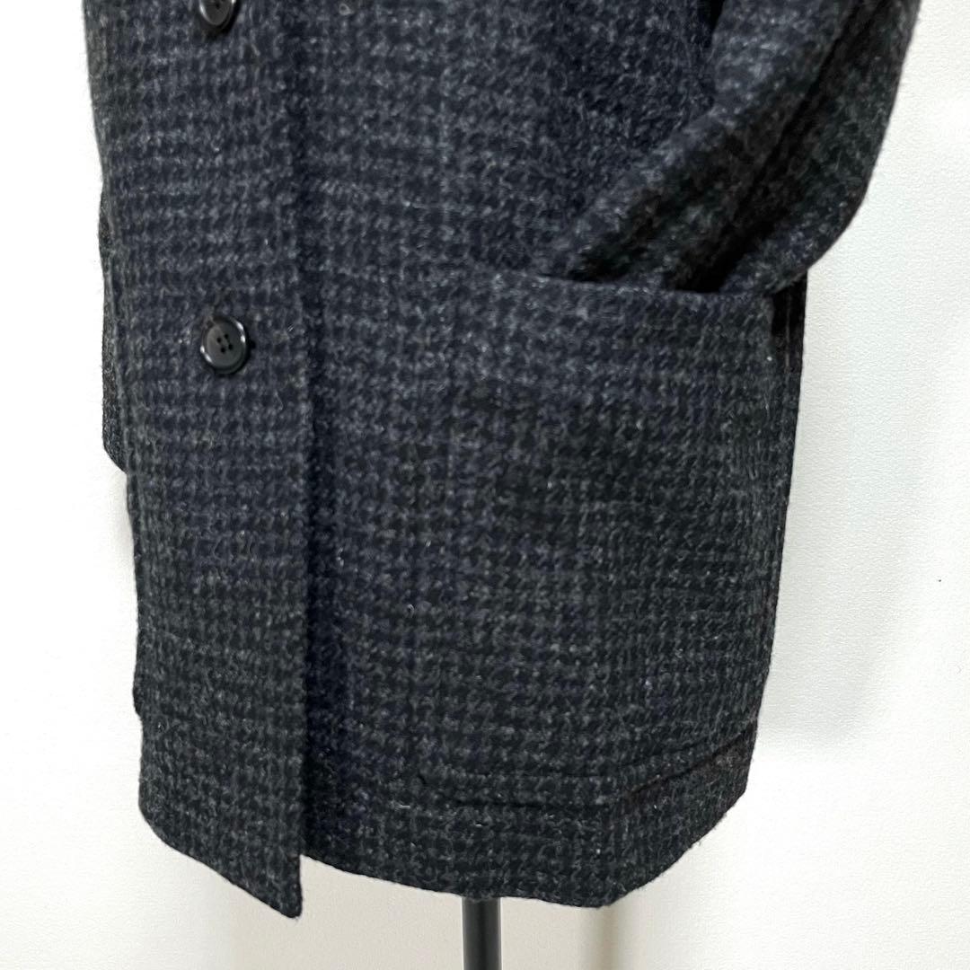 マーガレットハウエル ハリスツイード チェスターコート 格子柄 ウール I