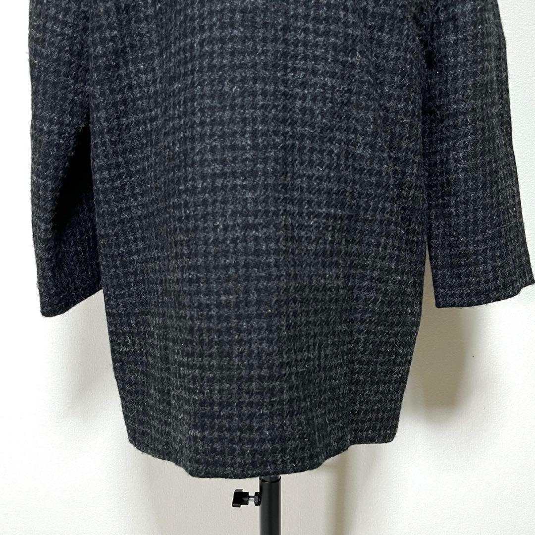 マーガレットハウエル ハリスツイード チェスターコート 格子柄 ウール I