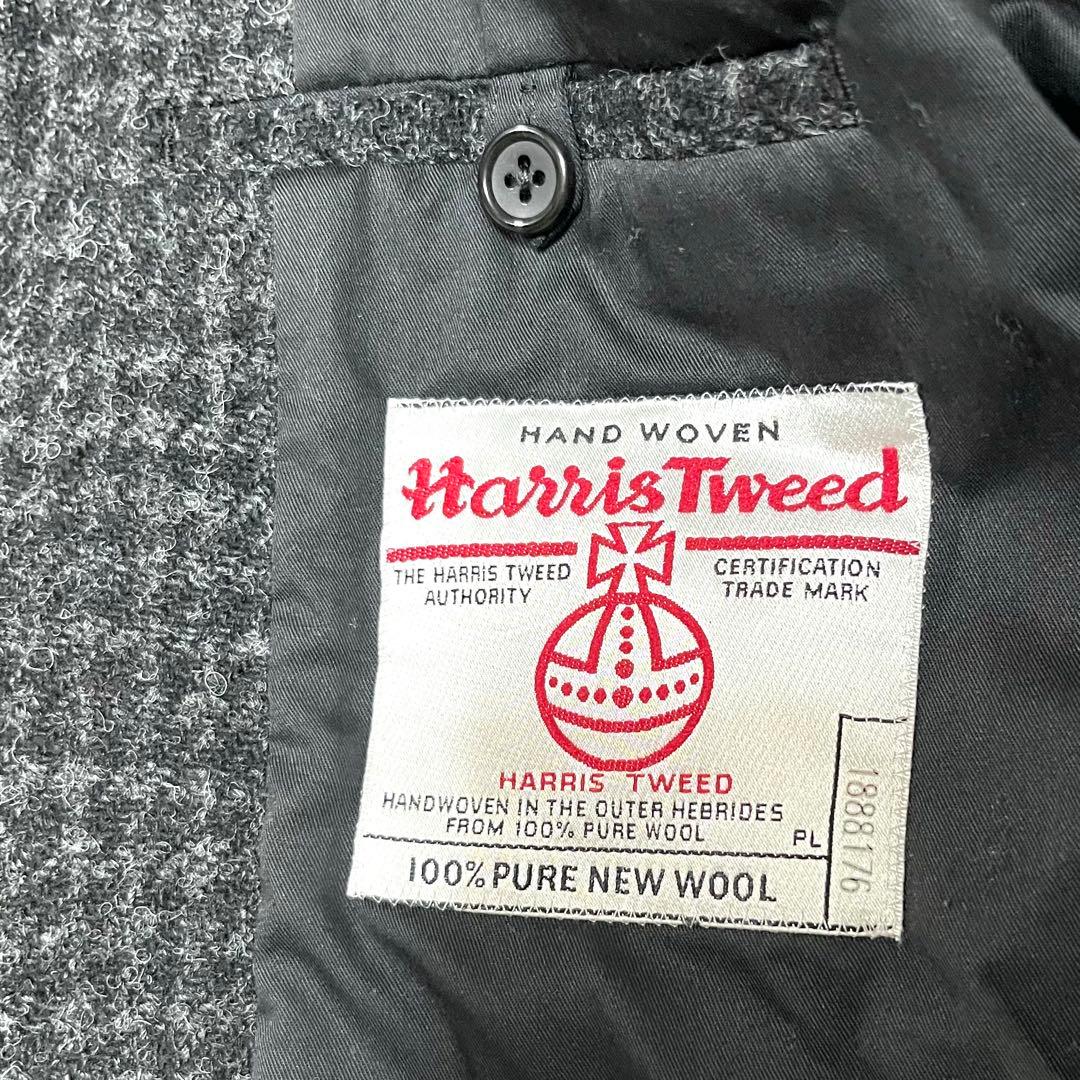 マーガレットハウエル ハリスツイード チェスターコート 格子柄 ウール I