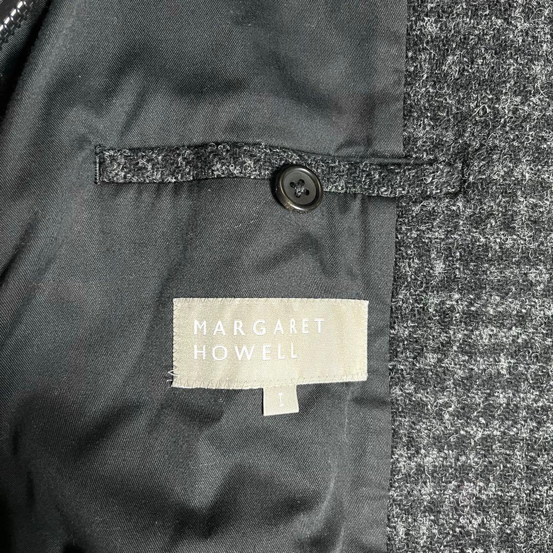 マーガレットハウエル ハリスツイード チェスターコート 格子柄 ウール I