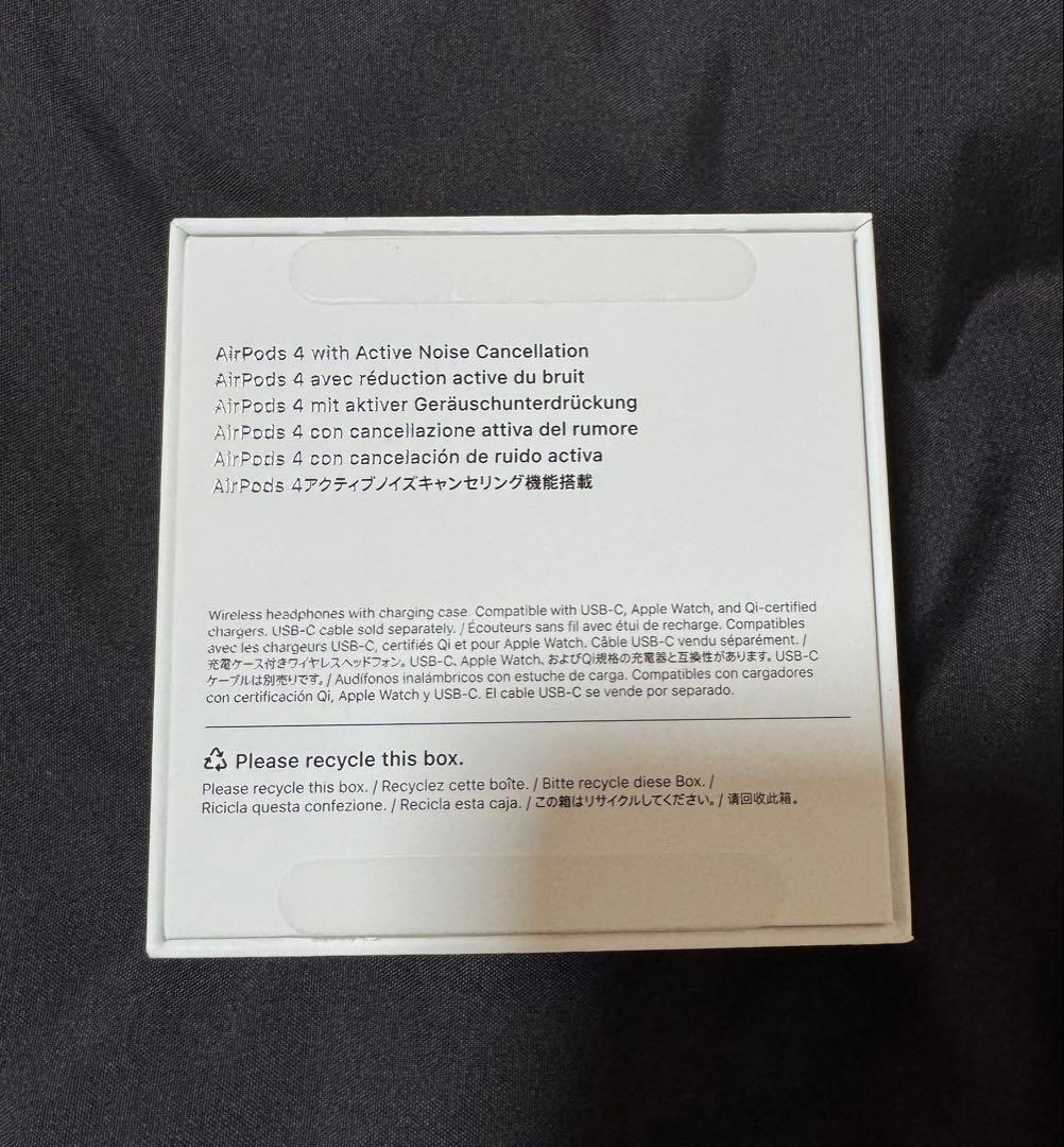 【正規品】AirPods 4 アクティブノイズキャンセリング搭載(ANC搭載)