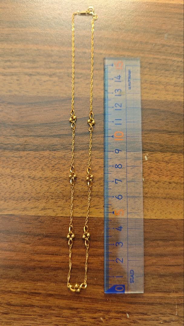 K18 ネックレス 刻印入り