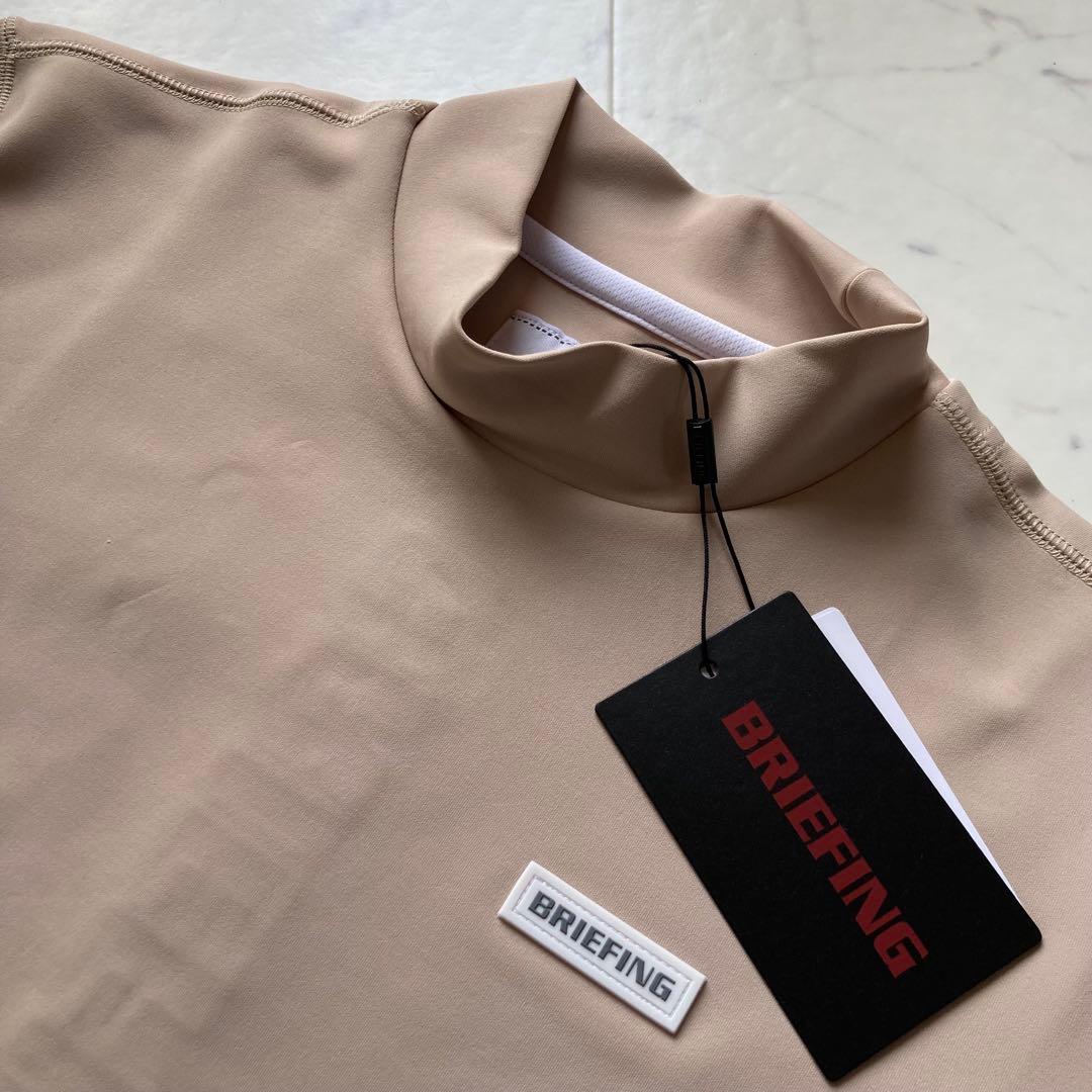 定価30800円【新品】レディースSブリーフィング モックネックワンピース薄茶