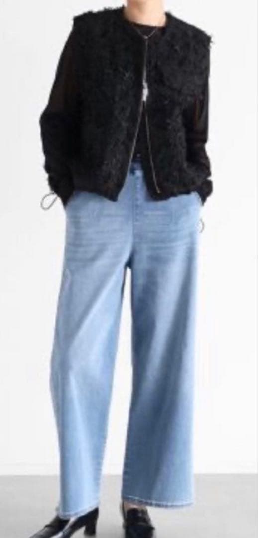 新品！Vin ジャガードダブルジップジレ ブラック　ヤマダヤ　スコットクラブ