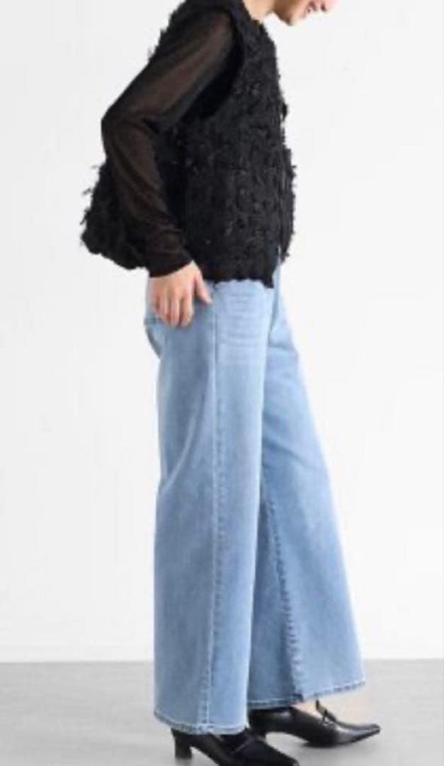 新品！Vin ジャガードダブルジップジレ ブラック　ヤマダヤ　スコットクラブ