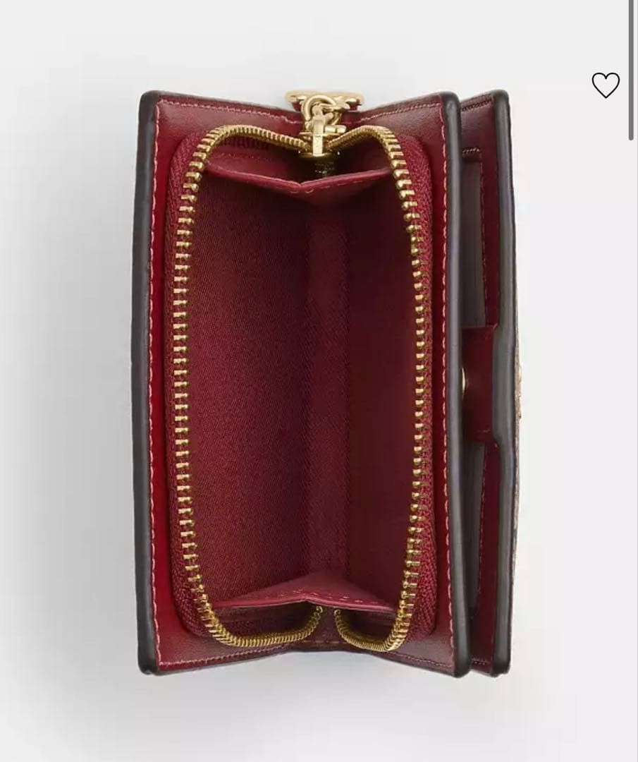 新品未使用 COACH チェリー柄 二つ折り財布 大人可愛い プレゼント