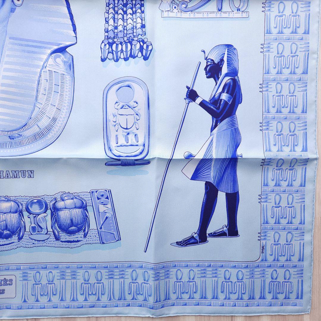 HERMES カレ90 TUTANKHAMUN シルクスカーフ エルメス