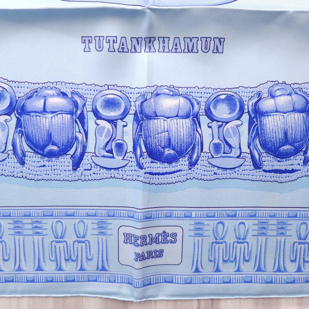 HERMES カレ90 TUTANKHAMUN シルクスカーフ エルメス