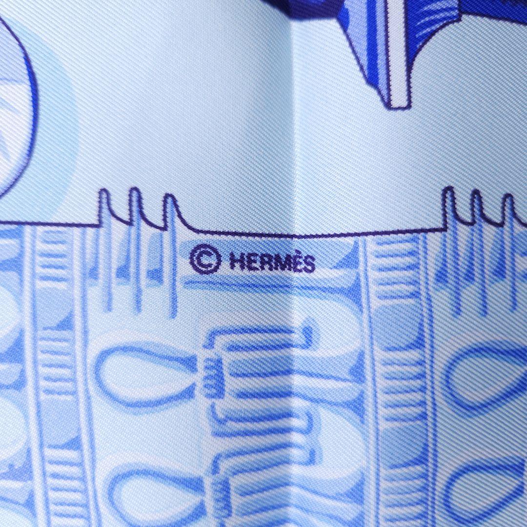 HERMES カレ90 TUTANKHAMUN シルクスカーフ エルメス