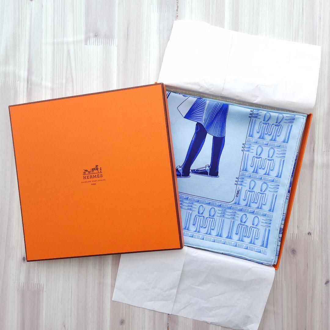 HERMES カレ90 TUTANKHAMUN シルクスカーフ エルメス