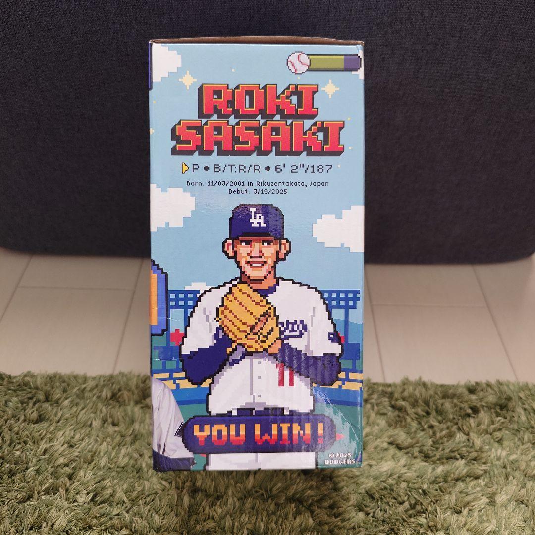 【新品未開封】佐々木朗希ボブルヘッド　ドジャース　2025/8/4配布品