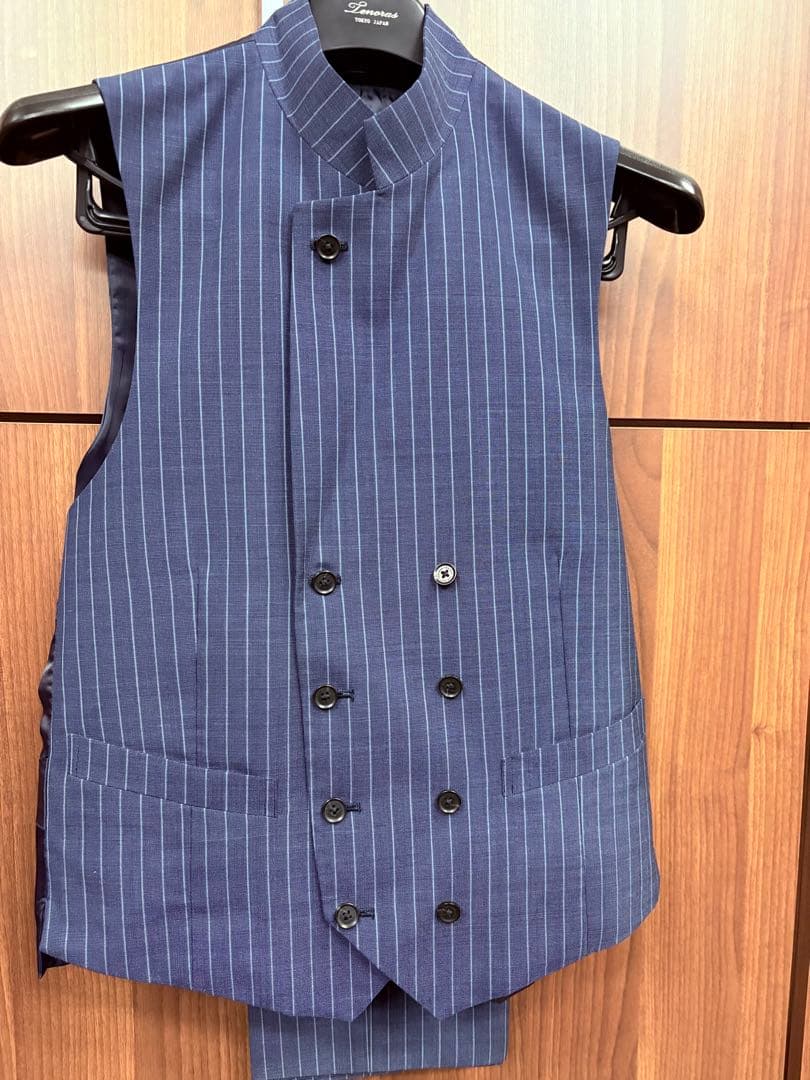 美品 TENORAS スリーピース ブルーストライプ スーツM