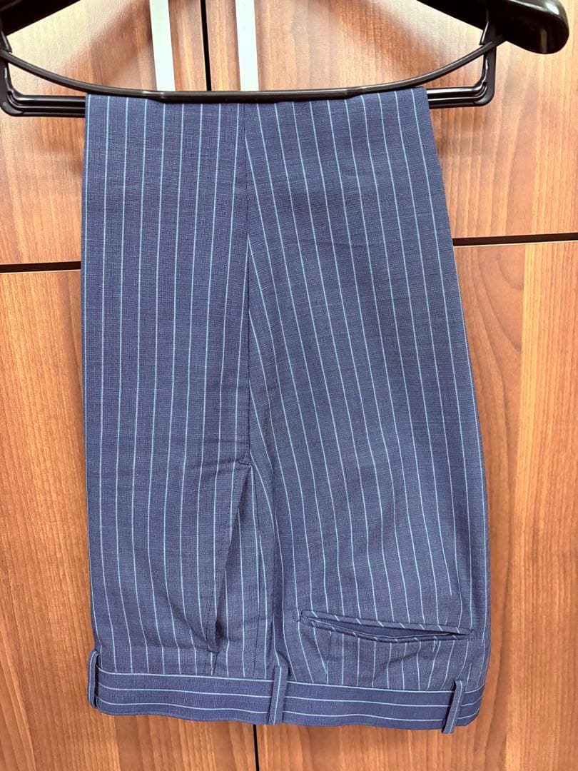 美品 TENORAS スリーピース ブルーストライプ スーツM