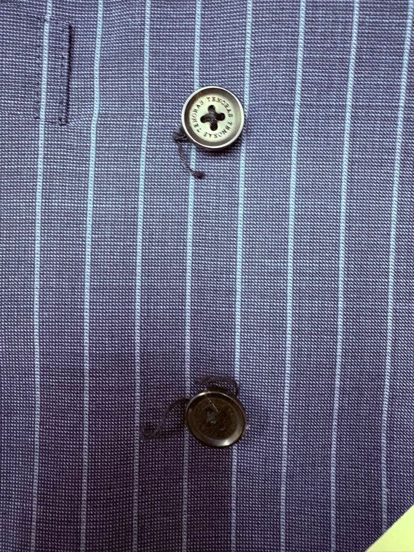 美品 TENORAS スリーピース ブルーストライプ スーツM