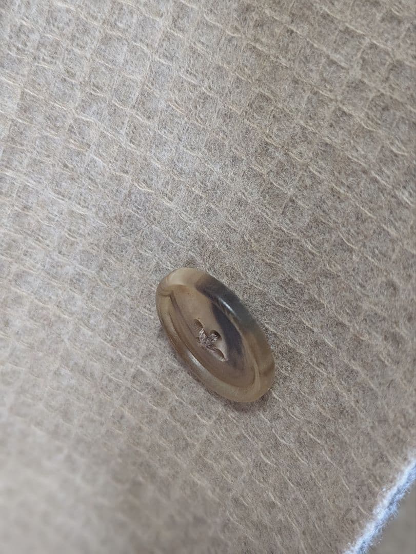 ベルベスト メンズチェスターコート ベージュ 50 ダブルフェイス